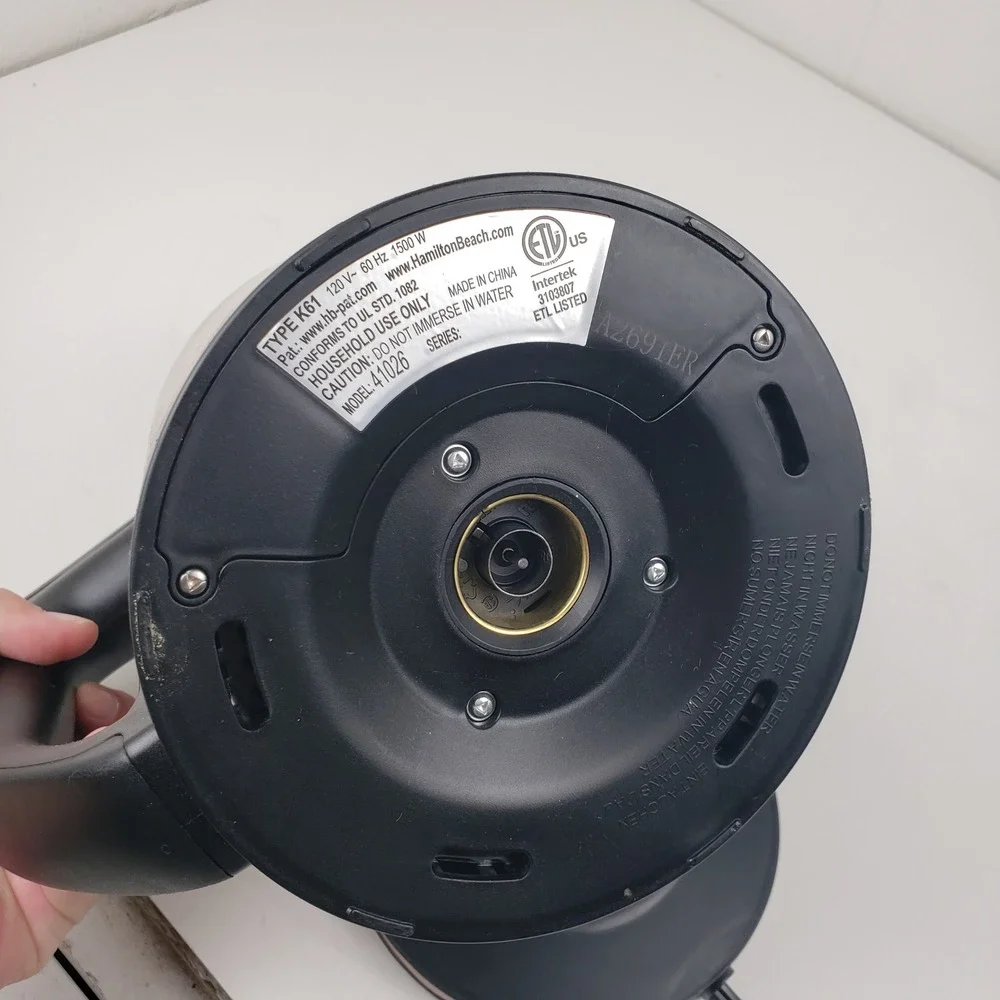 Hamilton Beach Electric Kettle Variable Temp Copper 1.7L Model 41026 1500W